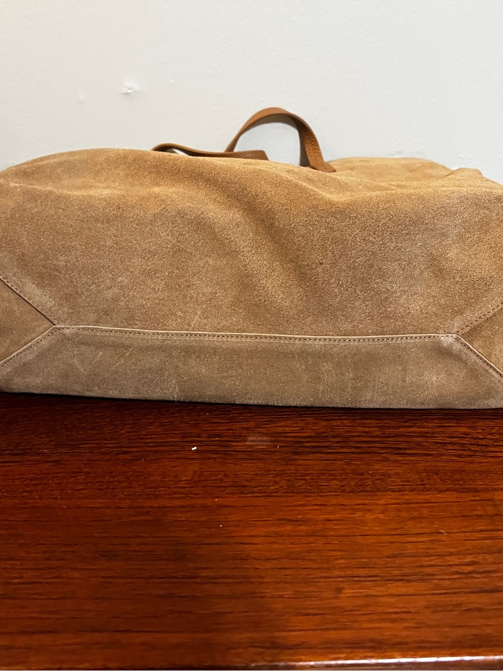 NWT Mark and Graham SOHO Suede Large Tote Italian Leather - Picture 4 of 7